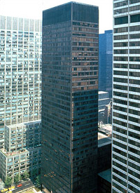 Photo of the Seagram Building in New York