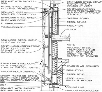 Steel Frame Wall Section Detail