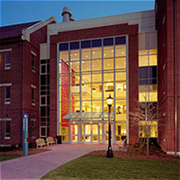 Exterior view of the Science Building, Agnes Scott College, Decatur, Georgia