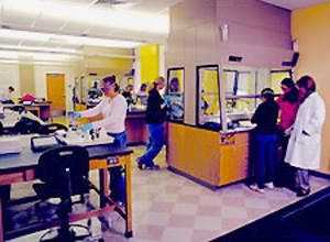 Lab view of the Science Building, Agens Scott College, Decatur, Georgia
