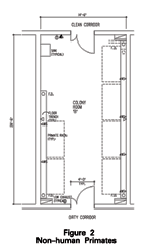 Floor plan #2 for non-human primates