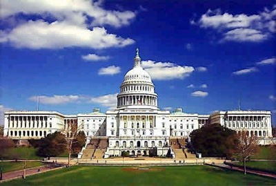 Character-defining elements of the U.S. Capitol include: symmetrical massing, the prominent dome, and extensive grounds