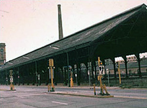 Photo of train shed before its conversion