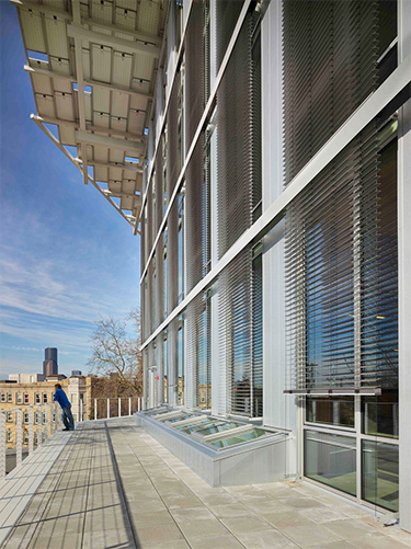 Automated external shades on the Bullitt Center