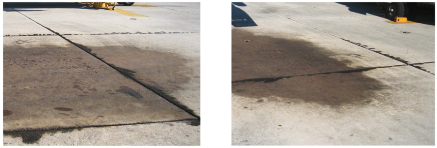 Photos 8 and 9: POL Spills and High Heat impacts MV/CV-22 (Photo Source: NAVFAC Atlantic)