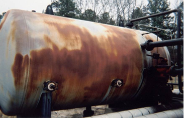 storage tank with advanced metallic corrosion