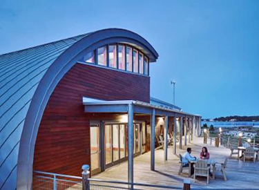 The south deck of the Brock Environmental Center