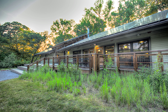 Exterior of the Morris & Gwendolyn Cafritz Foundation Environmental Education Center