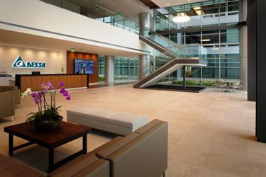 Lobby of Delta Electronics (Americas) Headquarters