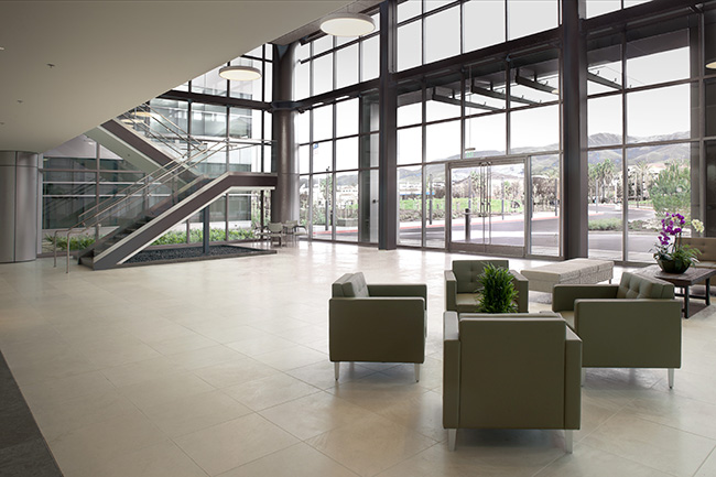 Interior open area seating space, Delta Electronics (Americas) Headquarters