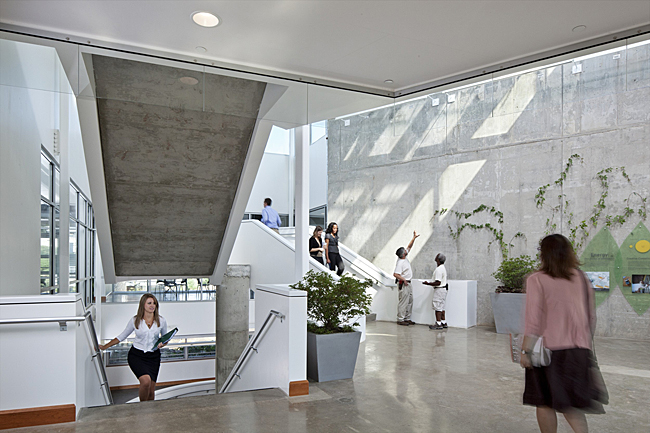 the Center for Sustainable Landscapes stairwell, Pittsburgh, PA