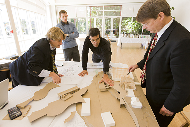 Team members collaborate during an Integrated Design Charrette