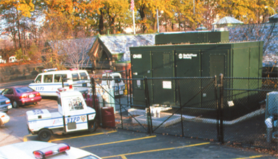 fuel cells installed at a police station