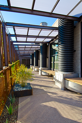 Photo of the hallway of the facility