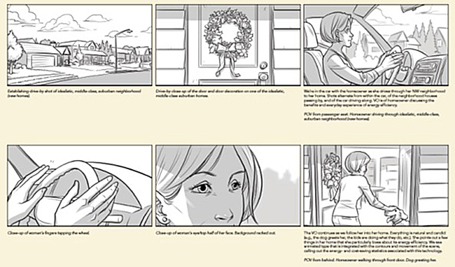 Puget Sound Energy sample concept storyboards