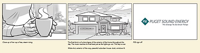 Puget Sound Energy sample concept storyboards