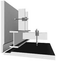 Illustration of typical cladding corner to avoid panel damage
