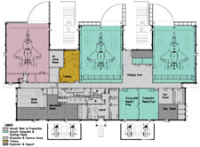 Diagram of Coating/Composite Restoration Facility for Fighter Aircraft at Langley AFB