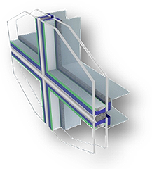 Structurally glazed IGU