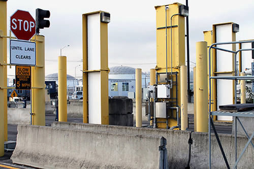 Radiation portal monitors at border