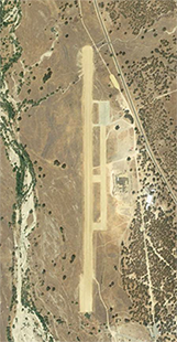 google earth view of Schoonover Landing Zone, Fort Hunter-Liggett