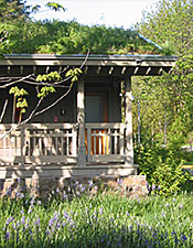 Close-up view of Cedar River Watershed Education Center, Cedar Falls, WA