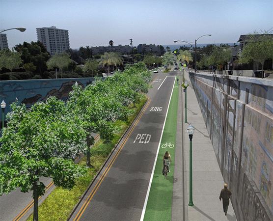 rendering of Santa Monica's Ocean Park Blvd Project