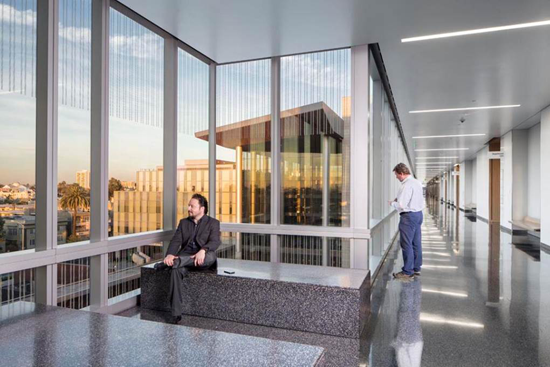 Public hallway/waiting area outside of Courtroom