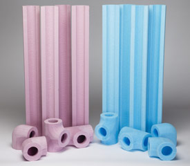 Illustration of extruded polystyrene foam (XPS) insulation