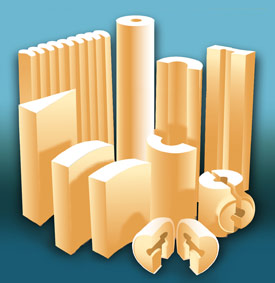 Illustration of polyisocyanurate insulation