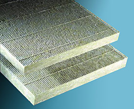 Illustration of mineral fiber block and board insulation