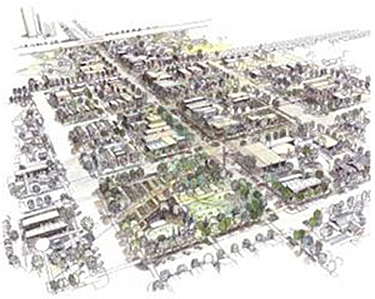 Drawing of Greensburg, KS Master Plan