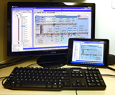 Building systems management information displayed on iPads