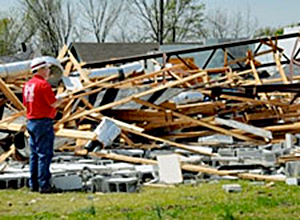 FEMA News Photo: Tornado Damage Mena, Arkansas