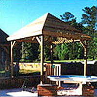 Playground Sand Play Zone features an overhead trellis and sunken sand box as well as an accessible sand table.