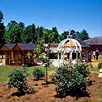 Playground Natural Zone features landscaping around the periphery