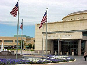 Exterior of the George Bush Presidential Library and Museum