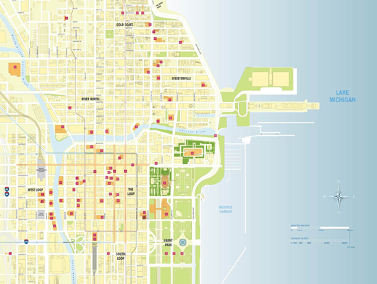 Map of geographical reach