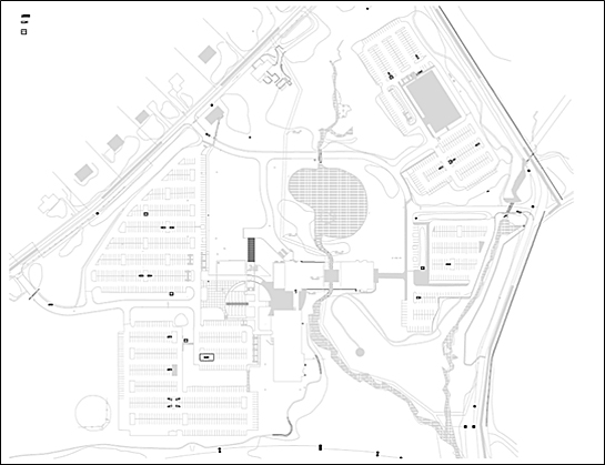 Site plan of Saint Gobain CertainTeed North American Headquarters