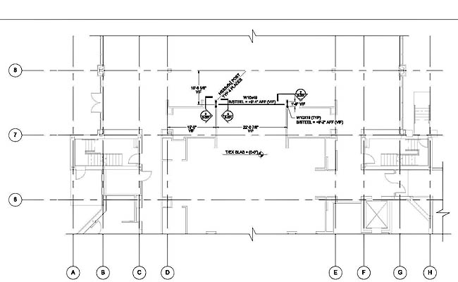 Sliding Door Support Framing Plan