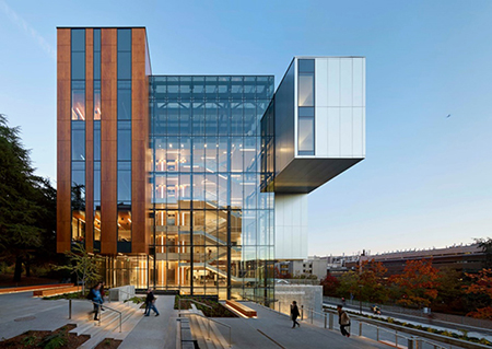 West facade of University of Washington Life Sciences Research Center