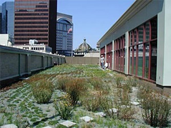 Green Roof atop the Heinz 57 Center, the former Gimbel's department store building