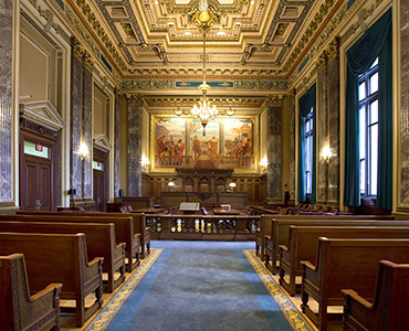 West Courtrooms of the Howard M. Metzenbaum U.S. Courthouse in Cleveland, Ohio