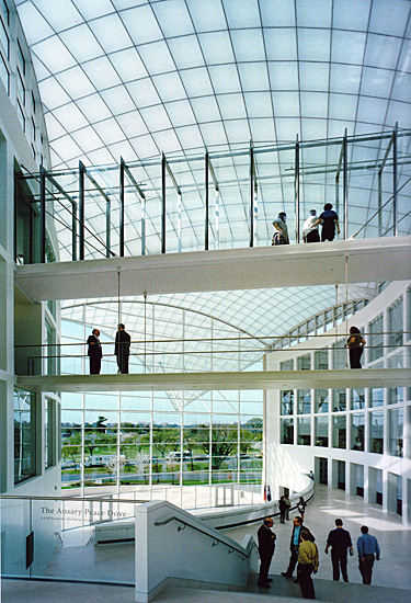 interior bridge in the Intstitute of Peace, Washington DC