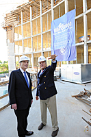 Virginia Senator John Warner and former USIP Chairman of the Board, J. Robinson West