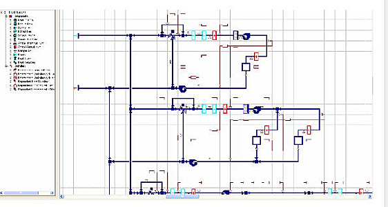 HVAC system modeling for the VAV unit with heat pipe, Institue of Peace, Washington DC