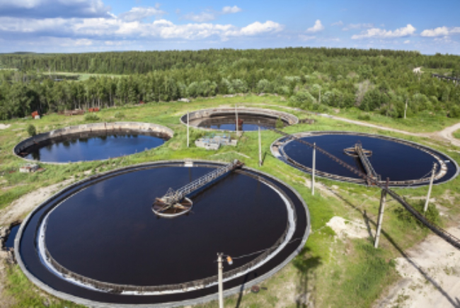 Part of a wastewater treatment facility 