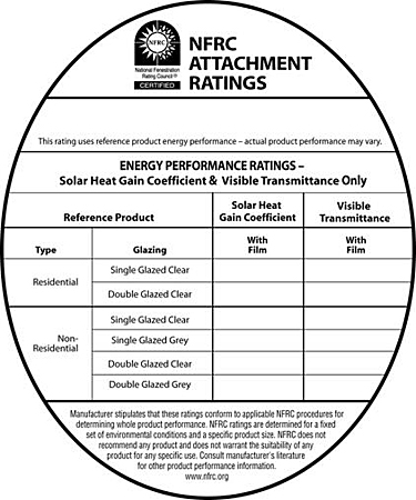 NFRC attachment ratings