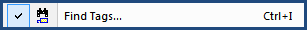 Illustration SI Editor's Toolbar Find Tags button