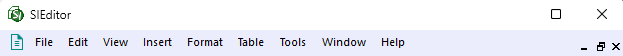 Illustration SI Editor's Menu Bar